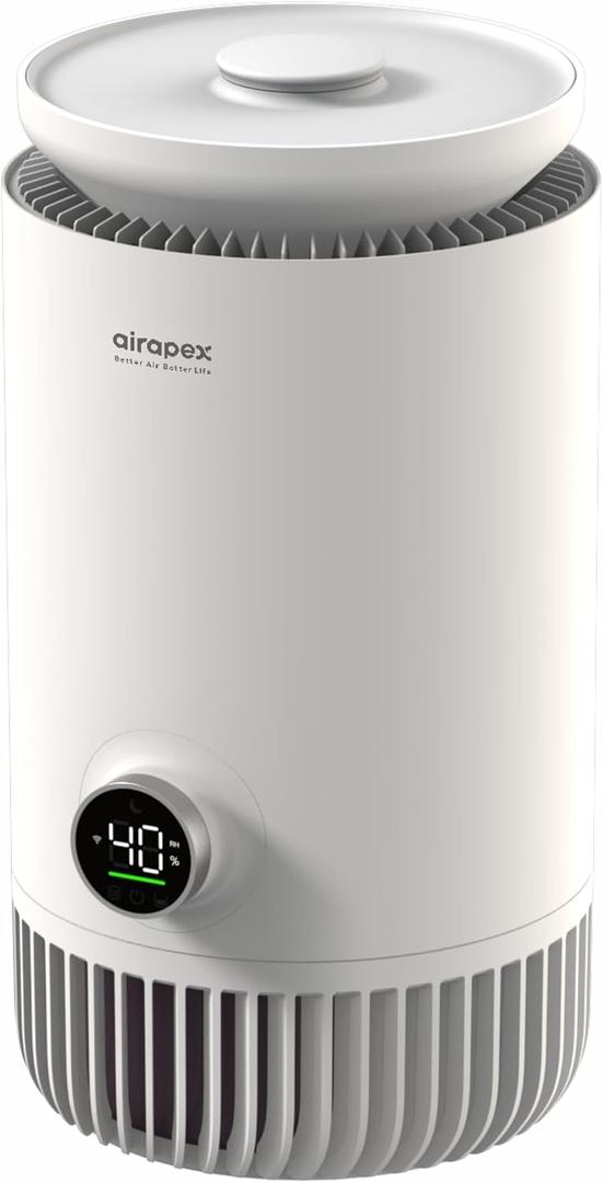 Humidifier and Air Purifier in One, Air Purifier and Evaporative Humidifier Combo for Home, 26dB Quiet Air Cleaner Remove Pets Dust Dander Hair Allergy Pollen Smoke Smell for Room (T3)