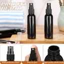 Tanlade 100 Pcs 2oz Small Spray Bottles Refillable Mini Spritzer Clear Empty Plastic Spritz Bottle Refillable Reusable Travel Size Mist Sprayer for Travel Cleaning Perfume Liquid(Black)