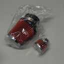 JMCHstore High Performance Air Filter Cleaner Kit for Predator 212cc 79cc Coleman CT200U CT100U KT196 196cc 6.5 Hp Engine Mini Bike Go Kart GX160 GX200 GX390 420cc Motor Powersports Parts (Rage Red)