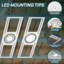 24 Pack New Construction Mounting Plate for 3/4/6 inch LED Downlight,Slim Steel LED Recessed Galvanized Steel Recessed LED Light Plate
