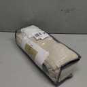 Extra Wide Pinch Pleat 100 x 84 Inch Linen Curtains for Living Room Greyish Beige Light Filtering Semi Sheer Pleated Drapes Curtains for Patio Glass Sliding Door Dining Large Window Oatmeal 100x84