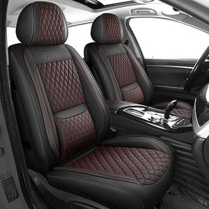 Black and Red Thick Nappa Leather Automotive Front Car Seat Covers Set of 2
Univerasal Fit,Lumbar Support,3D Contoured,Waterproof,for most Suvs Trucks Sedans