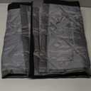 Magnetic Insulated Door Curtain Fits 30"x80" Doors - Thermal Door Cover for Winter with Clear Window, Window Insulation Kit & Doors Draft Stopper to Keep Cold Air Out for Front Doorway Home - Gray