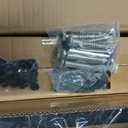 CKE 15ft-20ft Complete Set 42" Modular Black Cable Railing Post Kit, 4Pack Black Level Drilled Line Posts(41"x2"x2"), Swageless Deck Cable Railing System Kit, 250ft 1/8" Wire Rope(No Handrail), LPS02
