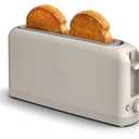 bella 2 Slice Slim Toaster, Fitsanywhere™ Kitchenware, 6 Setting Shade Control with Reheat & Cancel Buttons, Fits sourdough, 10” Long Slot, Anti Jam & Auto Shutoff, 900 Watt, Oatmilk