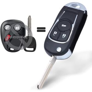 Upgraded Car Key Fob Keyless Entry Remote for Chevy Tahoe Silverado Suburban Avalanche Equinox SSR/GMC Sierra Yukon/Cadillac Escalade/Hummer H2/Pontiac Torrent/Saturn Vue 2003-2006 FCC LHJ011