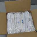 100 Pack Medium Weight Wrapped white Plastic Cutlery Pack with Napkin and Salt/Pepper Packets (White)