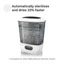 Baby Brezza Bottle Sterilizer and Dryer Advanced 33% Faster - Largest Capacity Steam Sanitizer - Universal Sterilization Machine for All Bottles + Pump Parts - HEPA Air Filter