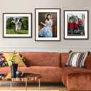 HLiWEGNS Dark Brown 20x24 Frame - Single Frame - Rustic Woodgrain 20 x 24 Poster Frame for Pictures 16x20 with Mat or 20x24 Picture Frame Without mat for Wall Gallery Display - Ideal Christmas Day