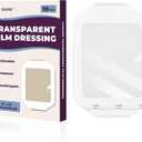 3 x Transparent Film Dressing - FSA-HSA, 4"x5" 10 Pack Waterproof Tattoo Aftercare Bandage, Flexible & Breathable Adhesive Protection for Wound Care, Post Surgical Shower, IV Shield