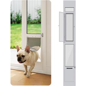 Small Dog Door for Sliding Glass Door Insert, Dogs Up to 30 lbs, Medium