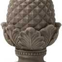 Glitzhome GH20390 Artichoke Garden Statue, 16.5 Inch, Concrete Grey