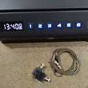 Large Biometric Gun Safe fits 4 pistols, 100 Sets of Fingerprint Handgun Safe with Internal Light & Silent Mode, Emergency Power Supply Gun Lock Box for Home Bedroom Bedside Nightstand and Car TOPMEDA