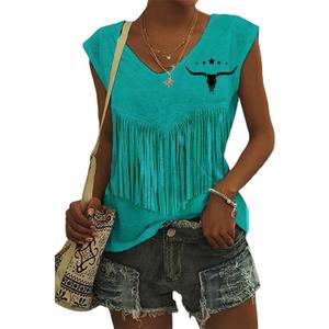 Smooth As Tennessee Whiskey Sweet As Strawberry Wine T-Shirt Women Sexy V-Neck Shirt Country Music Short Sleeve Shirt (S)