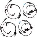 ABS Wheel Speed Sensor Front and Rear Left & Right 4PCS for Chrysler 200 2011-2014, for Chrysler Sebring 2007-2010, for Dodge Avenger 2008-2014, OE# ALS2408 ALS1837 2ABS2293 695-319 5085823AC