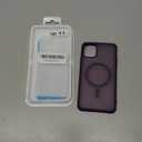 Magnetic for iPhone 12 Case/iPhone 12 Pro Case [Compatible with MagSafe] with 2X Screen Protector, Military-Grade Slim Shockproof Translucent Phone Cover for iPhone 12/12 Pro 6.1inch, Black