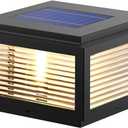 Outdoor Post Light 10X10 in, Column Light,Wired Lantern Column Lamp 110-240V(12-36V Replace Bulb),Garden Light,IP54 Waterproof, Base E26,LED Post lamp,Fence Post caps
