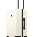 LEVEL8 Carry on Suitcase for Women Men, Carry-on Luggage Airline Approved, Travel Bag with Spinner Wheels, Lightweight Luminous Textured Hard Shell, Tsa Lock, 20 Inch, Cream White