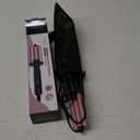 FARERY Mini Hair Crimper Hair Waver 3 Temperature Adjustable, 3 Barrel Curling Iron for Short Hair, Hair Crimper for Women Beach Waves, 1/2 Inch for Tight Curls, Travel Size, Dual Voltage, Pouch Bag, Rose Pink