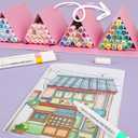 [2025 Upgraded Alcohol Markers, 120 Colors Premium Hexagonal Markers Set Gift Box for Kids, Students, Adults, Artists in Coloring & Drawing(Fine &Broad) (Pink)