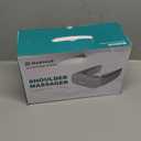 Nekteck Neck Massager for Pain Relief, Shiatsu Back Massager with Adjustable Heat and Arm Straps, Electric Deep Tissue 3D Kneading Massage Tools for Shoulder Muscle (Pale Grey)