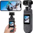 1080P Portable Pocket Action Camera with Rotatable Lens, Mini Body Cam with Audio and Video Recording, Handheld Vlog Camera for Outdoor Sports, Cycling, Travel Vlogging Gimbal Camera