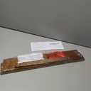 Exper City Coat Rack Wall Mount with Shelf, 26IN Wooden Coat Hanger Hooks Wall Mount with 5 Metal Hooks, Hanging Shelf with Hooks, Retro Walnut