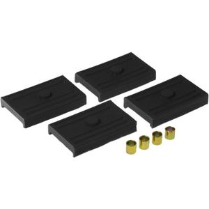 Prothane 7-1708-BL Black Rear Upper and Lower Multi Leaf Spring Pad Kit