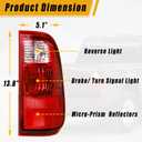 Boine Tail Light Compatible With 2008-2016 Ford F250 F350 F-250 F-350 Driver and Passenger Side Rear Light Brake Lamps Replaces FO2800208 FO2801208