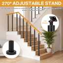 Moxweyeni 8 Pack 35.4" Stair Railing Post 270° Adjustable Stair Balusters
