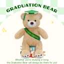 Tezituor 18 Inch Graduation Teddy Bear Stuffed Animal with Grad Cap & Sash - Soft Congratulations Plush Bear Toy, 2026 Graduation Gift for Kids, Students, High School & College Graduates
