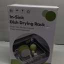 JASIWAY Dish Drying Rack in Sink, Expandable Stainless Steel Dish Drainers for Kitchen Counter, Dish Dryer Rack for Inside Sink, Over The Sink Dish Racks with Utensil Holder, Silver