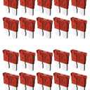 Riseuvo 20pcs 10A Standard Car Fuses - 10 AMP Automotive Fuses(ATO/APR/ATS), 32V (12/24V) Blade Fuse for RV/Truck/SUV