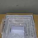 6 PCS Buffet Risers and Stands, White Acrylic Display Stands, Dessert Stands for Table, Food Display Risers for Party, Catering, Wedding, Jewelry & Collectibles Display (10" 9" 8" 7" 6" 5")