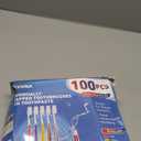 Navona 100 PCS Travel Toothbrush and Toothpaste Set, Travel Toothpaste, Bulk Toothpastes, Individually Wrapped Bulk Toothbrush, Ergonomics Handle,Medium Soft Bristle, Perfect for Hotel