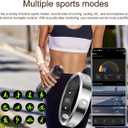 Smart Ring Ultra Narrow Heart Rate Monitor Comfortable Sleep Ring Health Fitness Tracker Pedometer Step Counter Calorie Waterproof Ladies Smart Rings for Women Men Anillo Inteligente #7