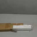 White Curtain Rods for Windows 66 to 120 Inch(5.5-10 Feet),1" Diameter Drapery Rods with Modern Style End Cap Finials,Size:36-120 Inch