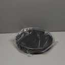 12" Oak Bathroom Vanity Tray Turntable for Perfume Candle, Round Wooden Decorative Tray for Kitchen Sink Countertop Organizer, Bathroom Counter Organizer for Skincare Makeup, Farmhouse Black Gold