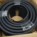 Giraffe Tools Garden Hose 5/8" Custom Length, No Kink, Flexible, Leakproof Water Hose, 600 Burst PSI, 100ft Male Female Fittings,Black Orange