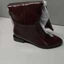 Shoe'N Tale Women's Knee High Boots Chunky Low Heel Pointed Toe Winter Shoes with Side Zipper (7.5)