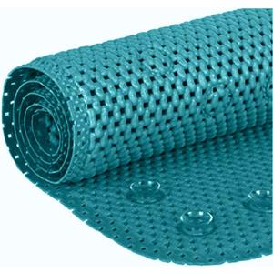Deluxe Bathtub Mat Non Slip, Soft Foam Bath Mats for Bathroom Tub, Bathtub Mat with Drain Holes, Suction Cups- 36 X 17 - Sea Blue