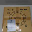 Wall Clock Battery Operated, Silent Non Ticking Modern Rustic Metal Small Clocks for Living Room/Bedroom/Office/Kitchen/Farmhouse Home Decor-16IN(Arabic Number-Black)