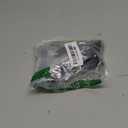 QCAA Solid Brass Drop Down Door Stop, 4", Matte Black, 2 Pack