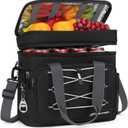 Maelstrom Soft Cooler Bag,Collapsible Soft Sided Cooler,24/30/60/75 Cans Beach Cooler,Ice Chest,Large Leakproof Camping Cooler,Portable Travel Cooler for Grocery Shopping,Camping,Road Trips