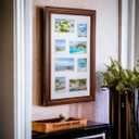 Hives and Honey Photo Collage Frame Jewelry Storage Organizer, Walnut