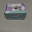 Door Lever Lock (2 Pack)  Prevents Toddlers from Opening Doors  Easy One-Hand Operation for Adults  Durable ABS with 3M Adhesive Backing  No Tools Needed for Install (White)