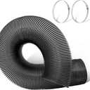8 Inch Leaf Vacuum Hose, 8 Inch Leaf Vac Hose 8FT PU Flexible Grass Catcher Hose, Heavy Duty Crush Resistant Lawn Bagger Hose, Smooth Interior High Airflow, Universal Fit Models 8008 / LVH-88