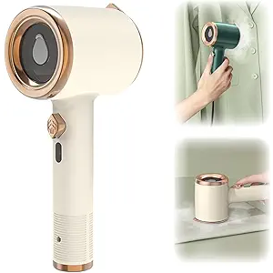 FXiaoy Portable Mini Ironing Machine, Mini Ironing Machine, Handheld Mini Ironing Machine Travel and Handheld, Portable Mini Steam Iron, Portable Iron Steamer for Clothes (White)