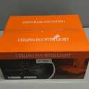 Ceiling Fans with Lights and Remote/APP Control, 30 inch Low Profile Ceiling Fans with Dimmable White Colors and RGB Lighting, 6 Speeds 5 Curved Blades for Kids Room Bedroom Bar, Black