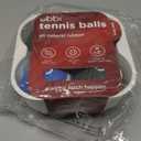 Ubbi Tennis Balls for Dogs, Interactive and Durable Fetch Toys for Medium Dog Breeds, Blue & Charcoal, Pack of 4